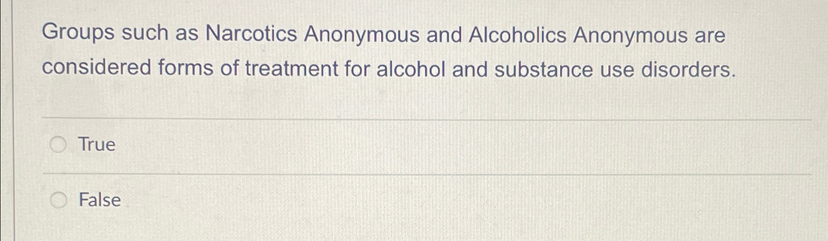 Solved Groups such as Narcotics Anonymous and Alcoholics | Chegg.com