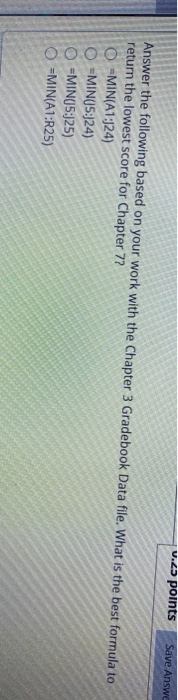 Solved U.23 points Save Answe Answer the following based on | Chegg.com