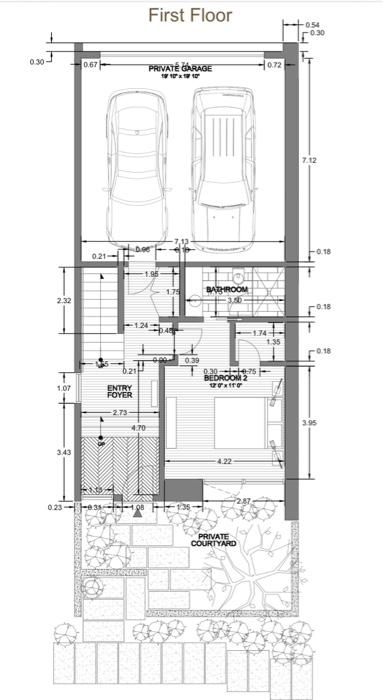 Solved draw section A-A of the given plan scale 1:50use | Chegg.com