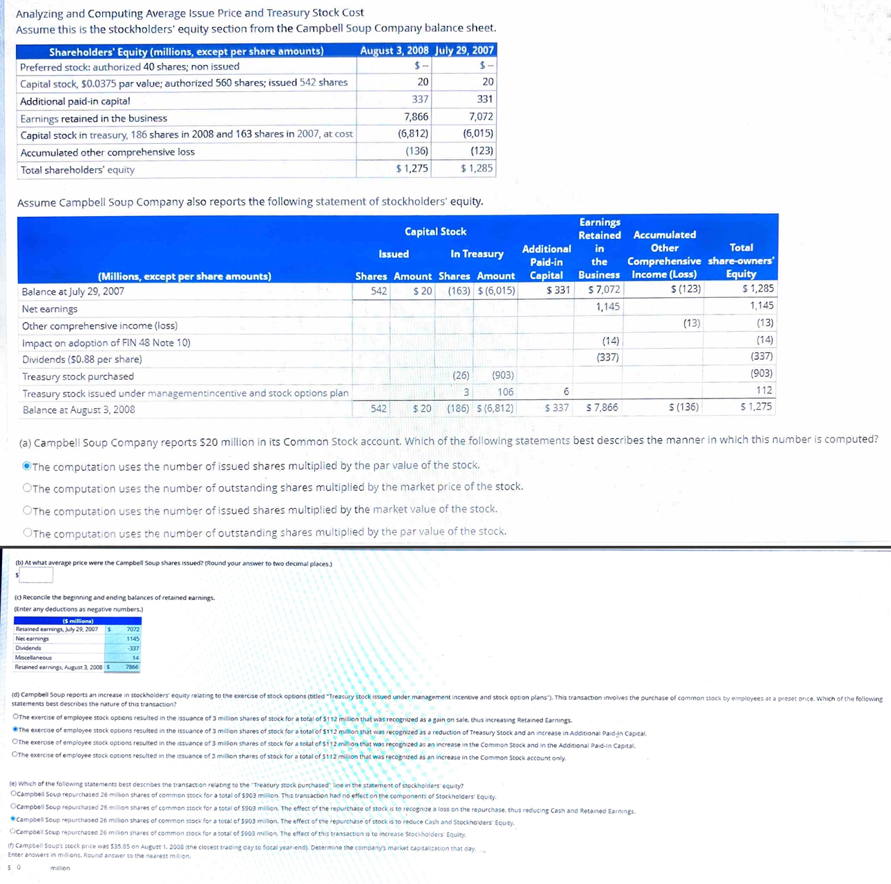 Solved Analyzing And Computing Average Issue Price And 8332