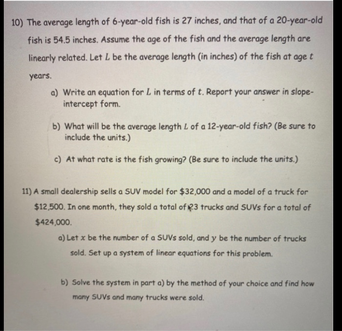 Numbers From Fish (Yearly Averages)