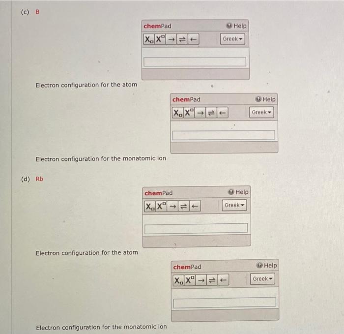 Solved Write out the full electron configuration for each of | Chegg.com