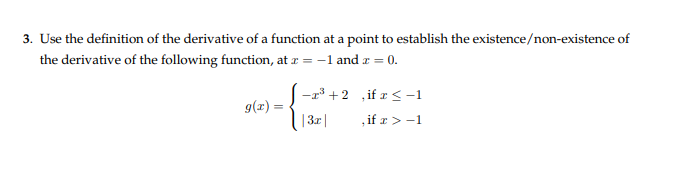 Solved Use the definition of the derivative of a function at | Chegg.com