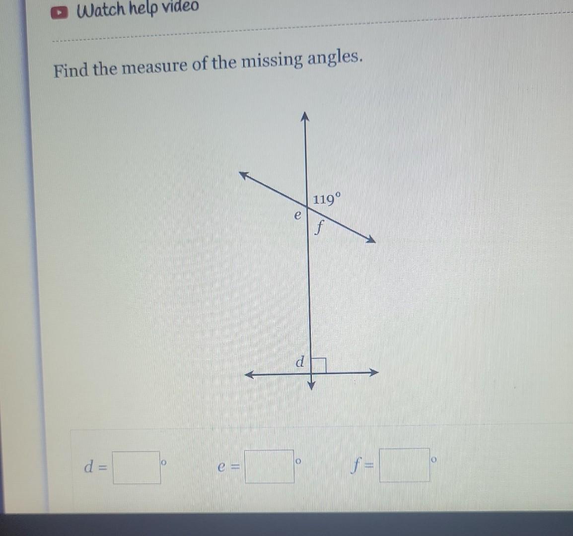 Solved Find The Measure Of The Missing Angles. 