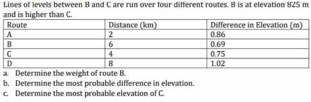 Solved Lines Of Levels Between B And C Are Run Over Four | Chegg.com