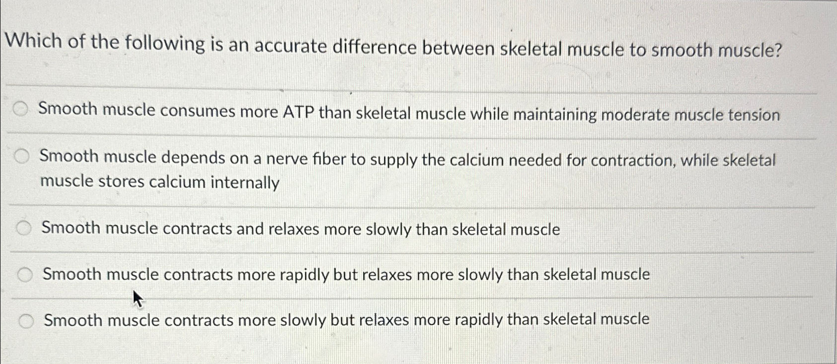 Solved Which of the following is an accurate difference | Chegg.com
