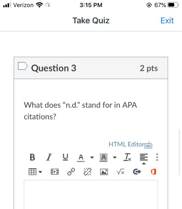 Solved D Question 2 1 Pts When Citing Material In A Paper Chegg Com