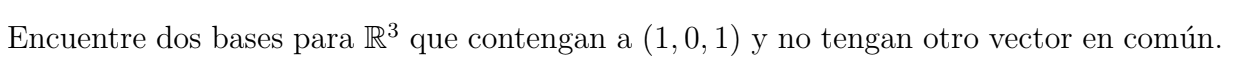 Solved Encuentre dos bases para R3 ﻿que contengan a (1,0,1) | Chegg.com