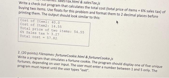Solved NUMBER 2, i need question 2 in simlified java script | Chegg.com