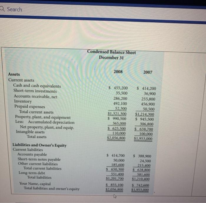 Solved calculate the amount decrease and increase in the | Chegg.com
