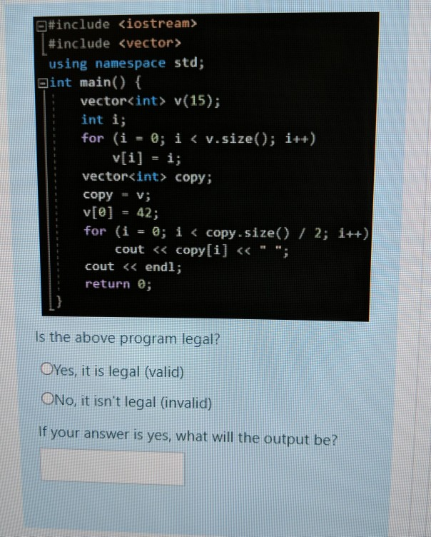 Solved #include #include using namespace std; @int main() | Chegg.com