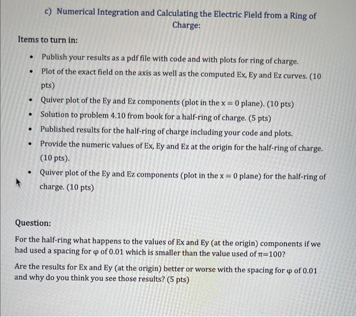 Solved Charge: Items to turn in: - Publish your results as a | Chegg.com