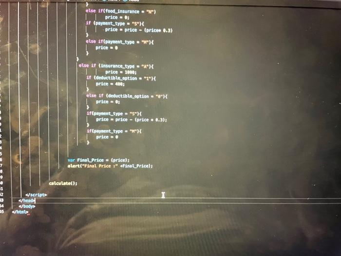 Solved Please look at my code and see why it is not working. | Chegg.com