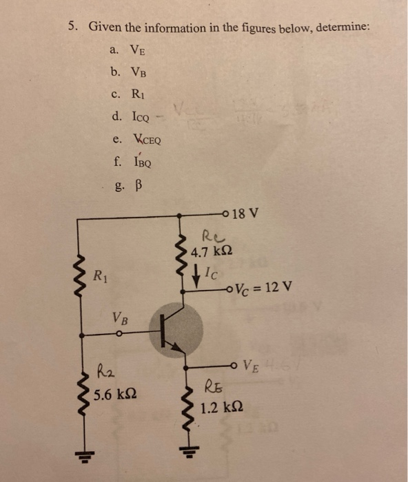Solved 5. Given the information in the figures below, | Chegg.com