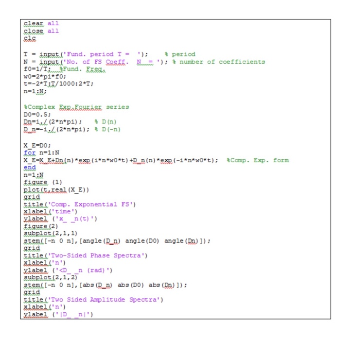 Solved Part 4: Parseval's Theorem 4.1 Implement Parseval's | Chegg.com