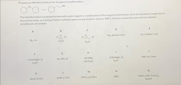 Solved Propose an efficient synthesis for the given | Chegg.com