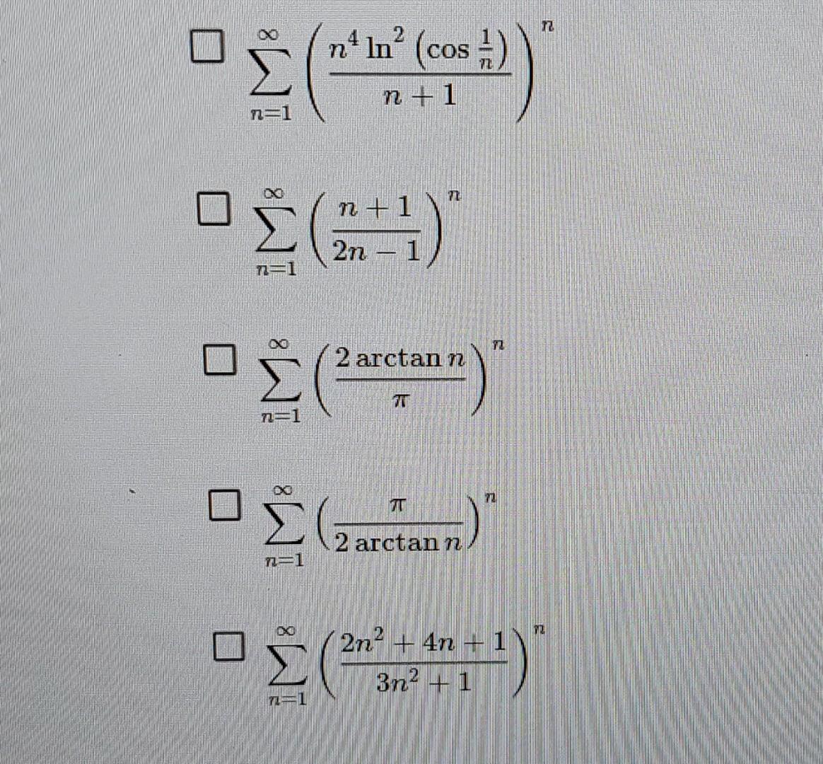 solved-for-which-of-the-following-series-does-the-root-test-chegg