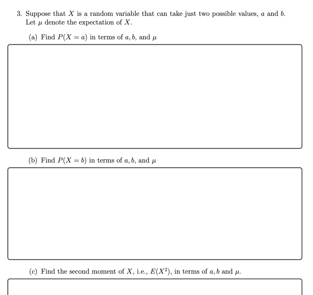 Solved Suppose that x ﻿is a random variable that can take | Chegg.com