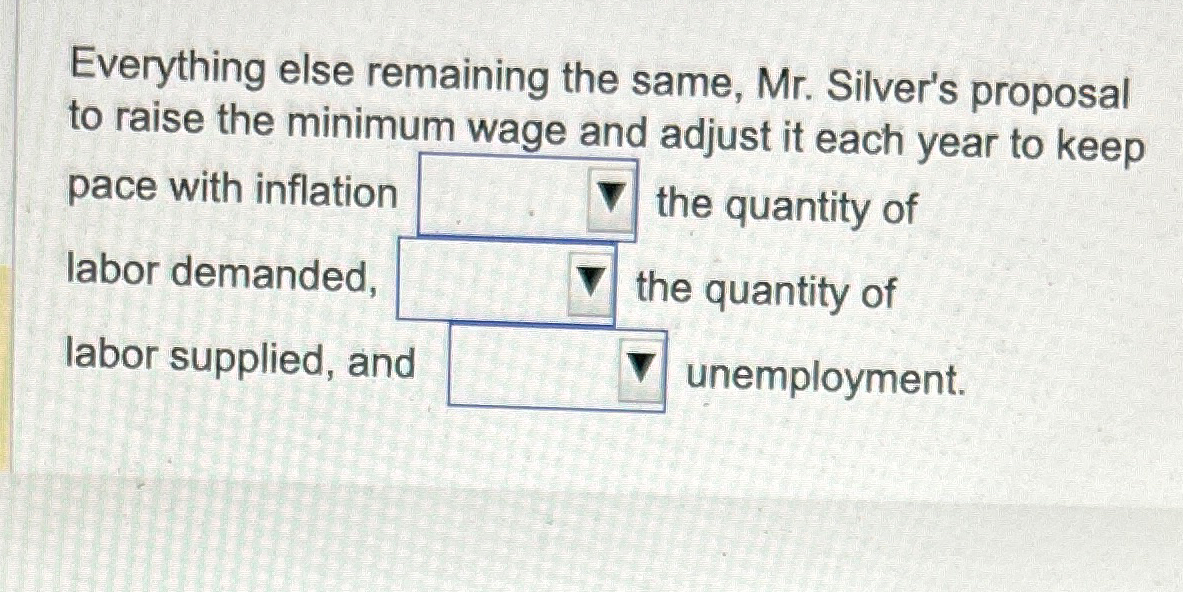 Solved Everything else remaining the same, Mr. ﻿Silver's | Chegg.com