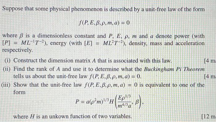 Suppose That Some Physical Phenomenon Is Described By Chegg Com