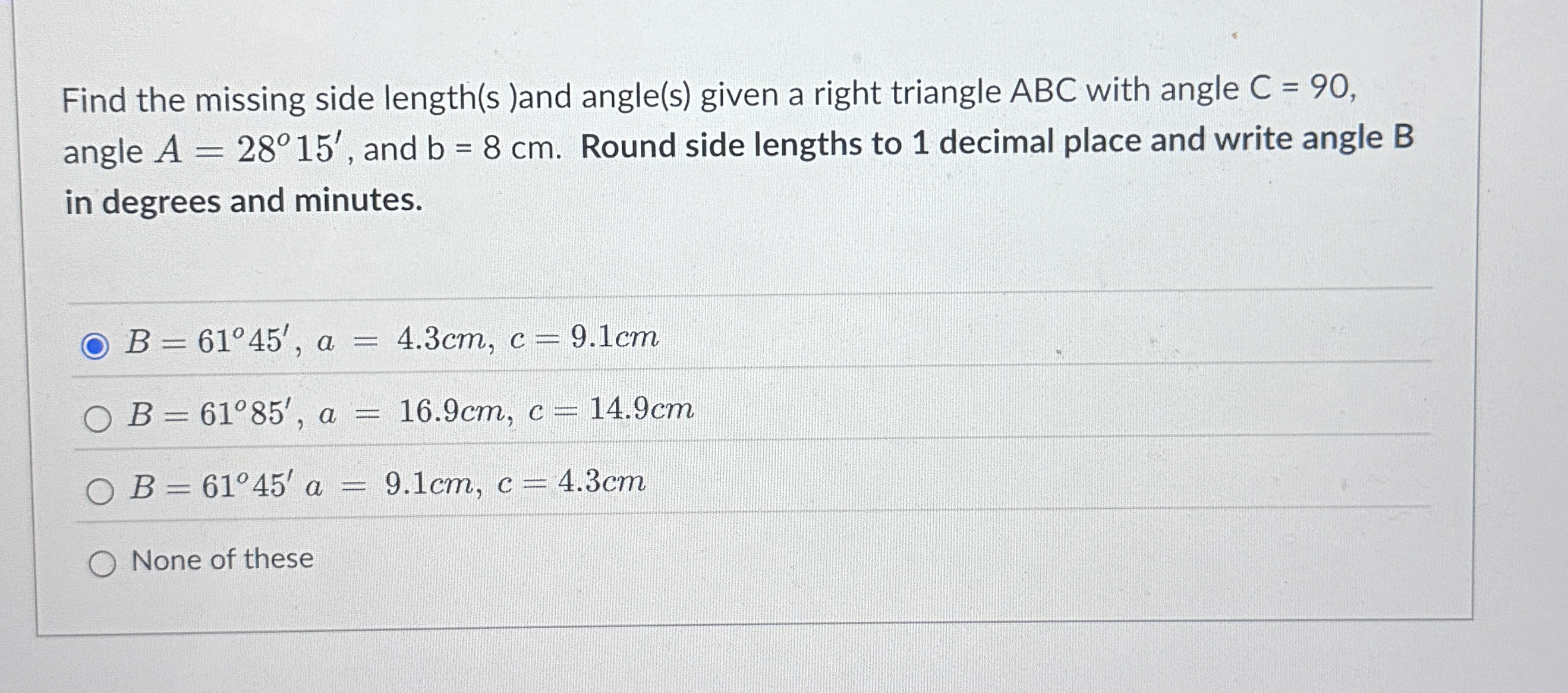 Find the side length x and h , ﻿given angle | Chegg.com