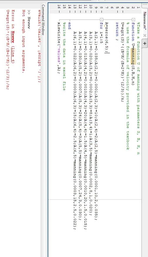 Solved Why i cant run this code in matlab? Or can you | Chegg.com