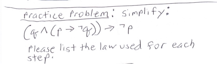 Solved practice Problemi simplify: (a^(p?q) 7P Please list | Chegg.com