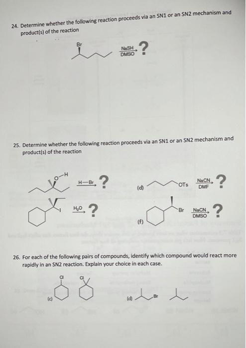 Solved 24 Determine Whether The Following Reaction Proceeds 8039