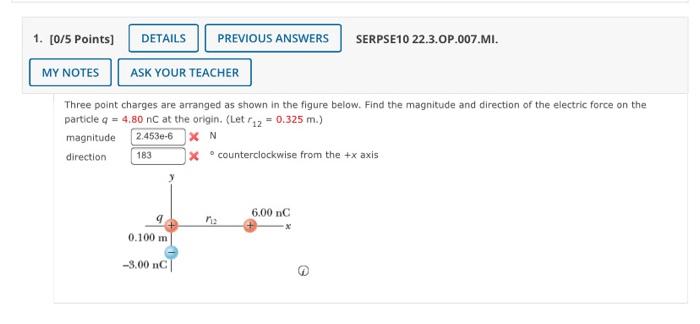 Solved 7. [0/5 Points) DETAILS PREVIOUS ANSWERS SERPSE10 | Chegg.com