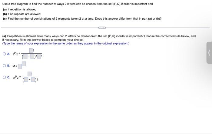 Solved Use a tree diagram to find the number of ways 2 | Chegg.com