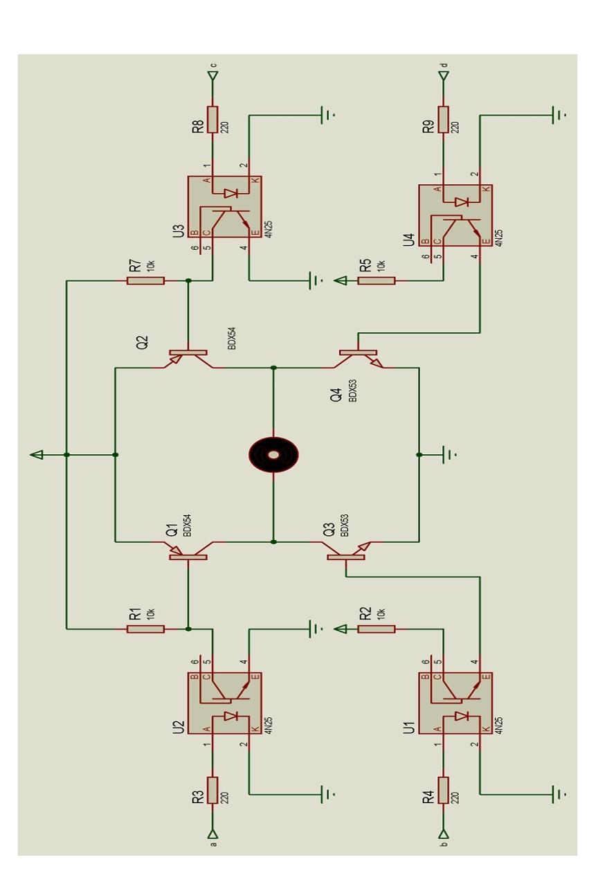 Figure 4 shows the motor control circuit. According Circuit Diagram