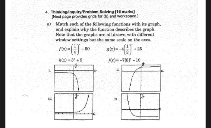 Solved a) Match each of the following functions with its | Chegg.com