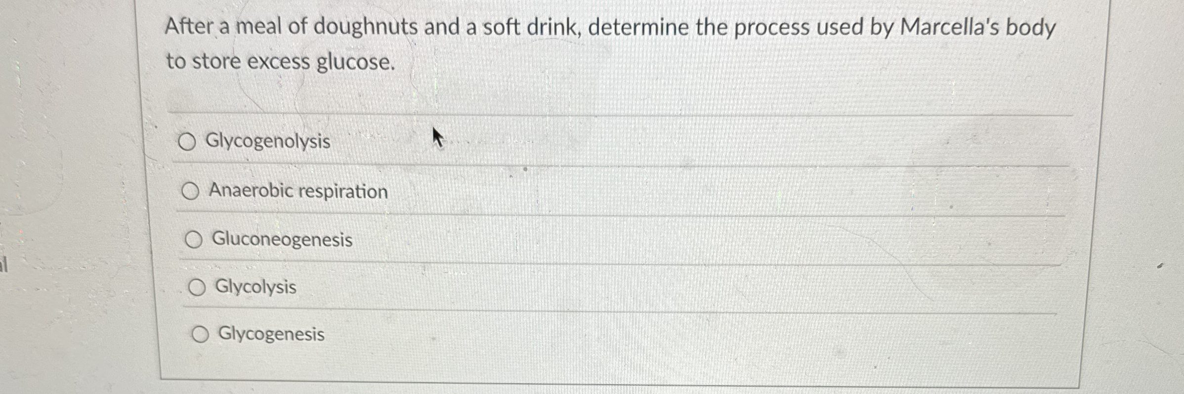 Solved After a meal of doughnuts and a soft drink, determine