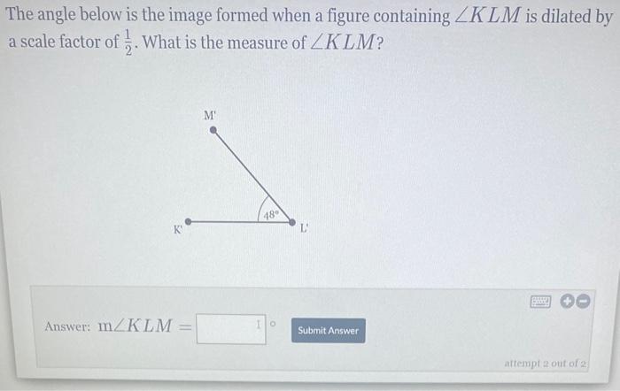 Solved The angle below is the image formed when a figure | Chegg.com