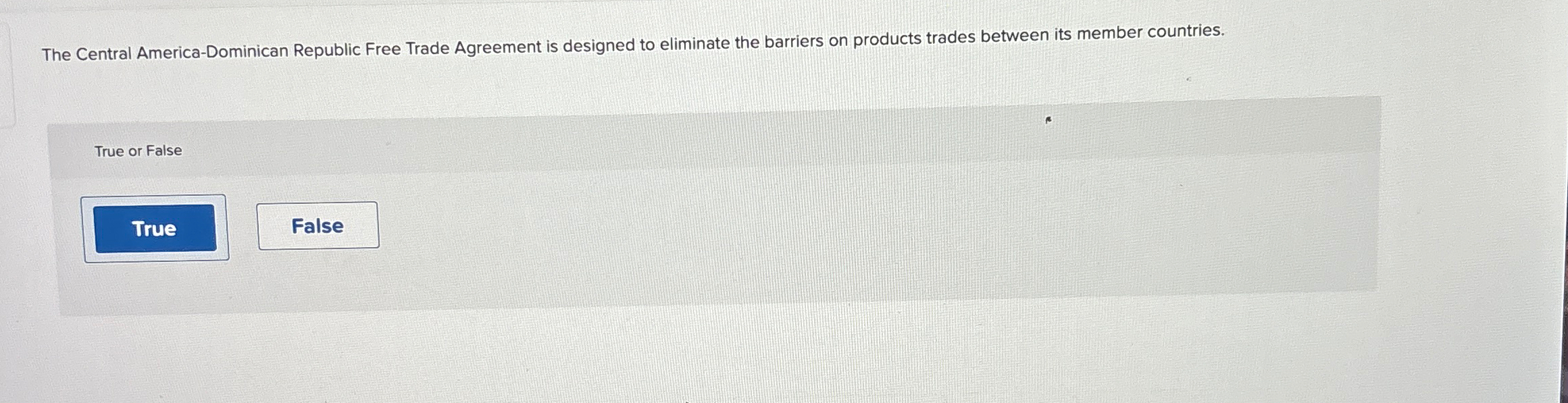 Solved The Central America-Dominican Republic Free Trade | Chegg.com