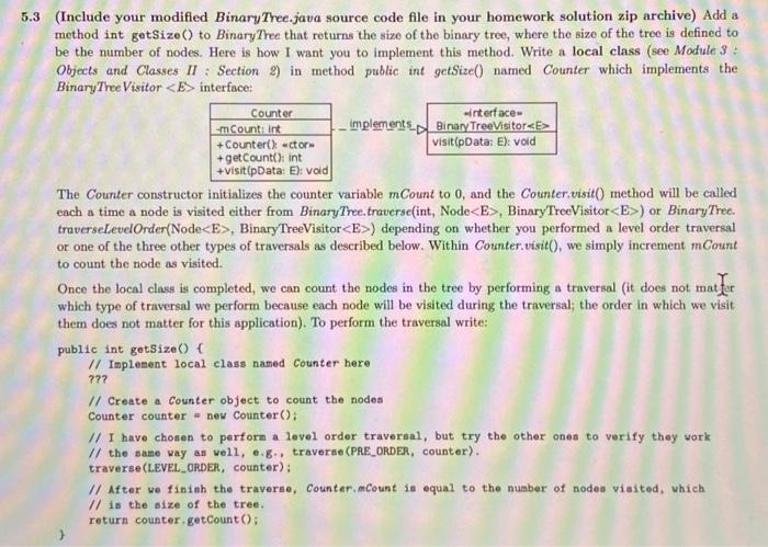 Solved 5 Binary Trees and BSTS Important Note: The Binary | Chegg.com