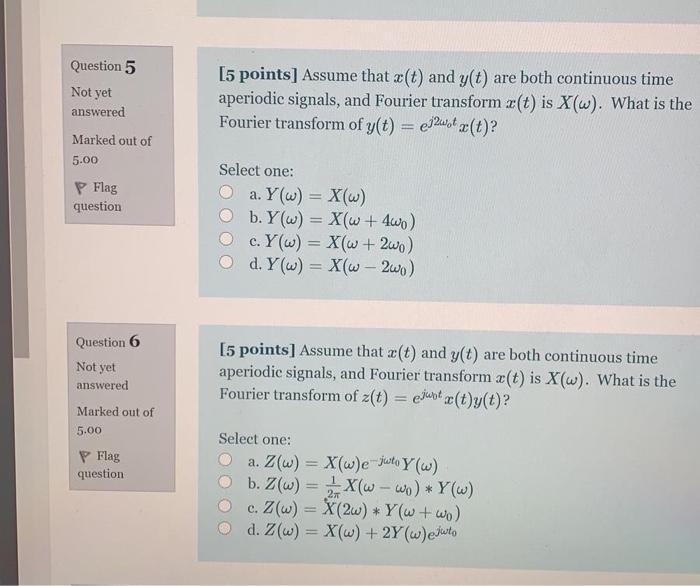 Solved Question 5 Not yet answered Marked out of 5.00 [5 | Chegg.com
