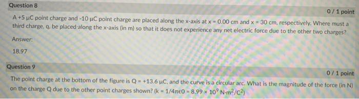 Solved its one question but has to parts 8 and 9 answer for | Chegg.com