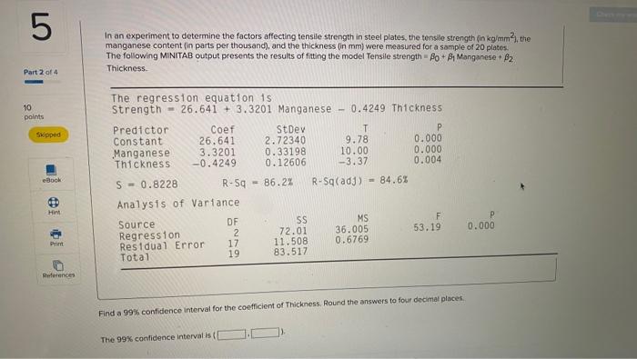 Solved 5 In an experiment to determine the factors affecting | Chegg.com