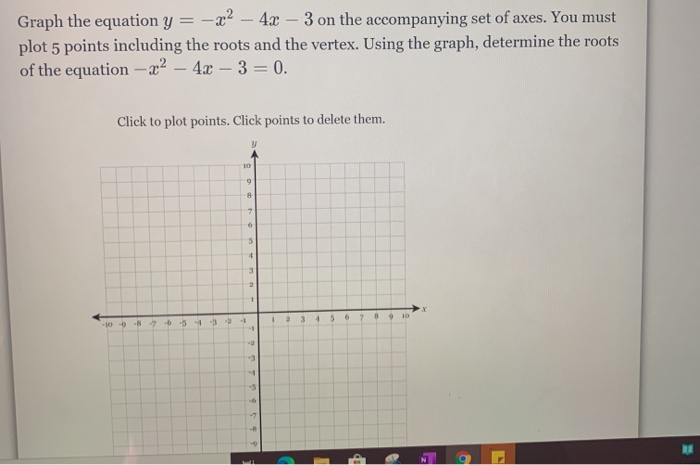 Graph The Equation Y X2 4x 3 On The Chegg Com