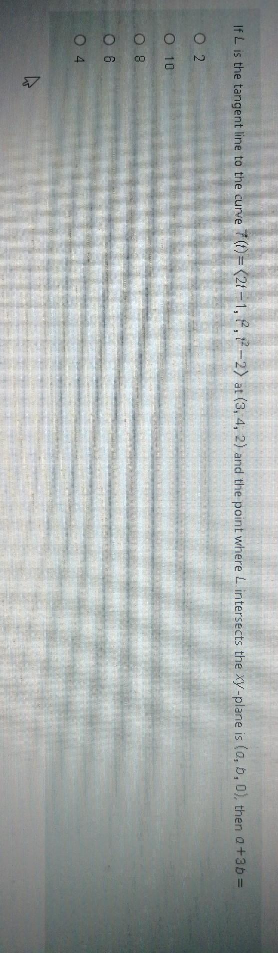 Solved If L Is The Tangent Line To The Curve 7 21 1 Chegg Com