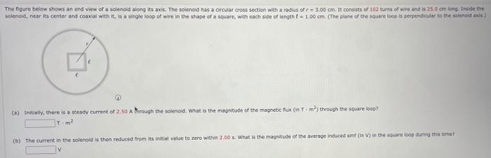 Solved The Figure Below Shows An End View Of A Solenoid | Chegg.com