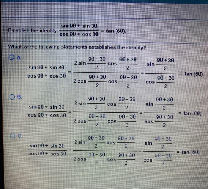 tan 60 degree =tan (90 degree_30degree ) = cot ? the answer is 30 degree I  need solution​ 