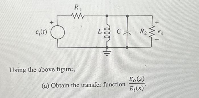 Solved Using the above figure, (a) Obtain the transfer | Chegg.com