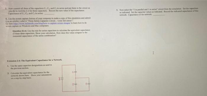 Solved Activity 2-2: Equivalent Capacitance of Capacitors | Chegg.com