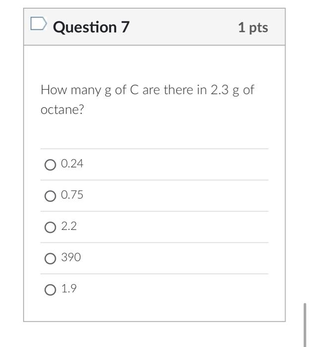 solved-question-7-1pts-how-many-g-of-c-are-there-in-2-3-g-of-chegg