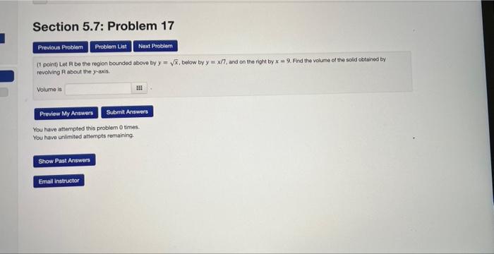 Solved Previous Problem Problem List Next Problem Results | Chegg.com