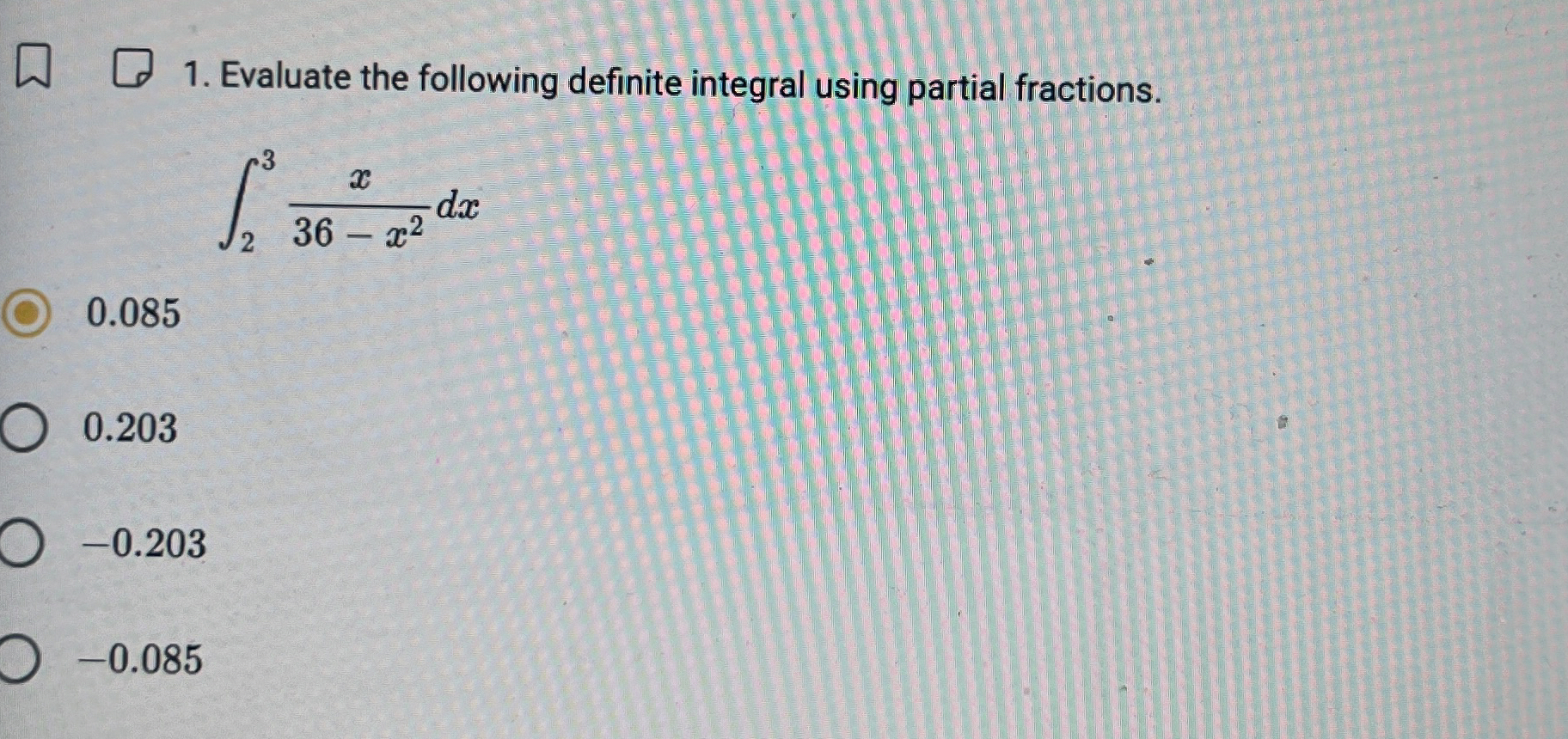 Solved Evaluate the following definite integral using | Chegg.com