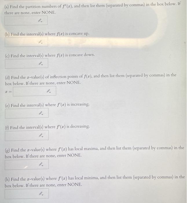 Solved Below is the graph for the second derivative of some | Chegg.com