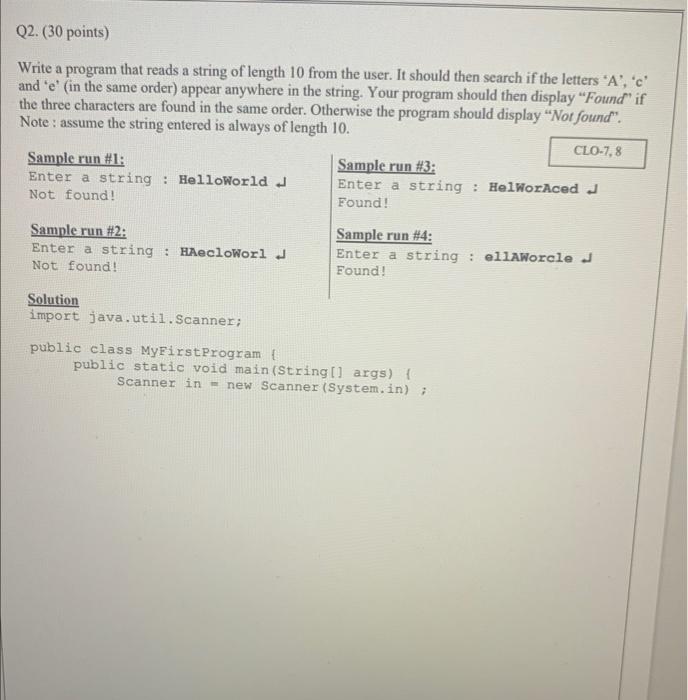 Solved Write a program that reads a string of length 10 from | Chegg.com